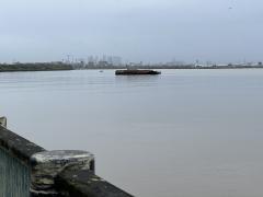 Canary Wharf in the distance